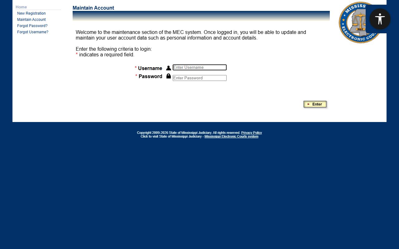 Lawrence County court records access through PAMEC registration